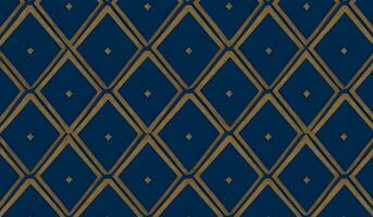argyle naadloos donker meetkundig patroon. marine blauw met dun gouden stippel lijn. ai generatief foto