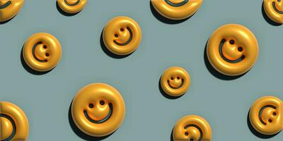 smiley 3d schattig illustratie foto