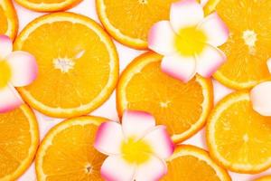 oranje fruit patroon samenstelling. zomer gezonde voeding achtergrond.
