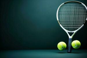 competitief tennis racket. genereren ai foto