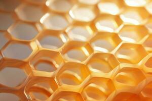 ijverig honingraat honing bij. genereren ai foto