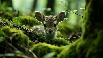 generatief ai, harmonie van wildernis foto