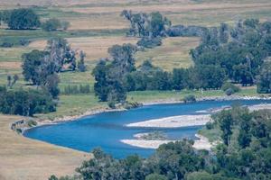 rivieren in het nationaal park Yellowstone in Wyoming foto