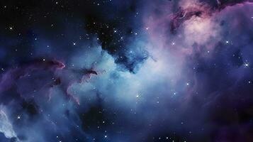 subtiel heelal in Purper en blauw en zwart en wit kleur. ai generatief foto