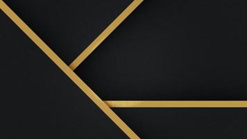abstracte sjabloon zwarte driehoek achtergrond met gestreepte lijnen gouden. luxe stijl. voor advertentie, poster, sjabloon, bedrijfspresentatie. foto