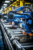 robot hand- Bij de fabriek foto