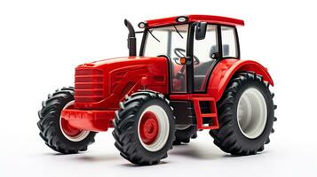 weergeven een 3d miniatuur tractor. generatief ai foto