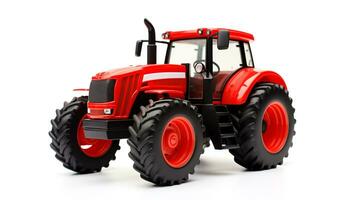 weergeven een 3d miniatuur tractor. generatief ai foto