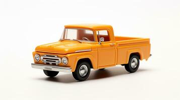 weergeven een 3d miniatuur oppakken vrachtwagen. generatief ai foto