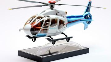 weergeven een 3d miniatuur eurocopter ec130. generatief ai foto