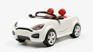 weergeven een 3d miniatuur elektrisch auto. generatief ai foto