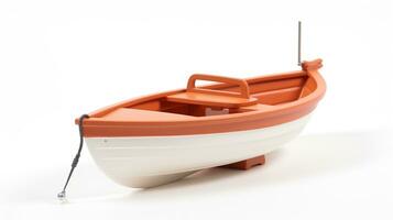 weergeven een 3d miniatuur rubberboot. generatief ai foto