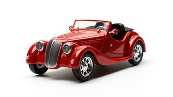 weergeven een 3d miniatuur coupe auto. generatief ai foto