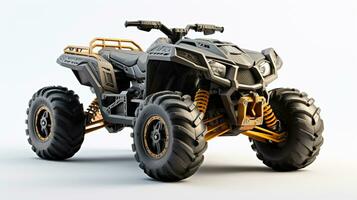 weergeven een 3d miniatuur atv - allterrain voertuig. generatief ai foto