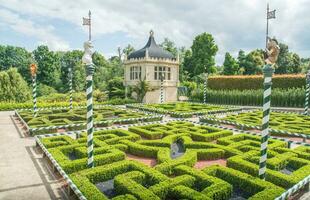 hamilton, nieuw Zeeland - december 08 2017 - Tudor tuin mythisch beesten in Hamilton tuinen een iconisch beroemd plaats in hamilton, nieuw Zeeland. foto