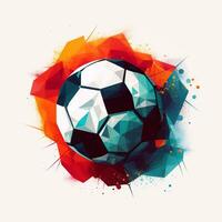 voetbal sport- logo klem kunst foto