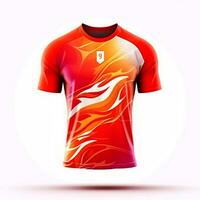 Jersey sport t overhemd voetbal Jersey mockup foto