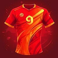 Jersey sport t overhemd voetbal Jersey mockup foto