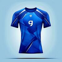 Jersey sport t overhemd voetbal Jersey mockup foto