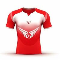 Jersey sport t overhemd voetbal Jersey mockup foto