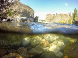 bij Riverside Bowl and Pitcher State Park in Spokane Washington foto