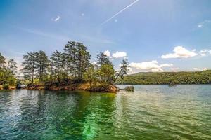 prachtige landschapsscènes bij Lake Jocassee South Carolina foto