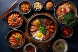 hyper realistisch kwaliteit van Bibim guksu ai gegenereerd foto