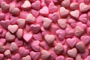 mooi kleurrijk Valentijn dag hart in de wolken generatief ai foto