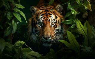tijger in de jungle foto