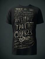 abstract grafisch typografie t-shirt afdrukken foto