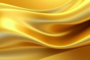 abstract goud golvend achtergrond. 3d weergave. ai gegenereerd pro foto