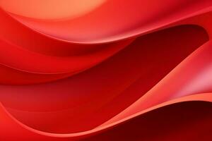 abstract rood golvend achtergrond. 3d weergave, 3d illustratie. ai gegenereerd pro foto