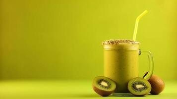 gezond kiwi fruit smoothies.generatief ai. foto