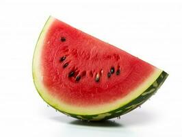watermeloen geïsoleerd Aan wit achtergrond .generatief ai. foto