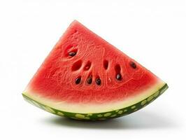 watermeloen geïsoleerd Aan wit achtergrond .generatief ai. foto
