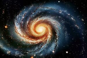 abstract spiraal galaxy.generatief ai. foto
