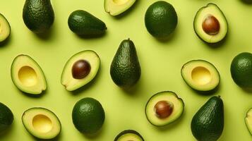 groen en geel avocado achtergrond foto