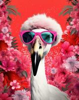 roze flamingo poster foto