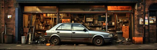 auto reparatie station foto