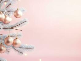 roze kerst achtergrond foto