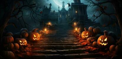 halloween spookachtig achtergrond foto
