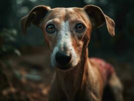 azawakh hond gemaakt met generatief ai technologie foto