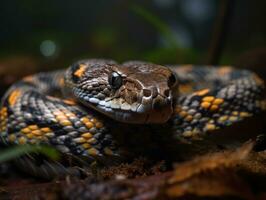 adder portret gemaakt met generatief ai technologie foto