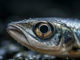sardine portret gemaakt met generatief ai technologie foto