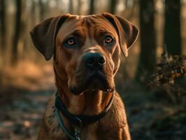 broholmer hond gemaakt met generatief ai technologie foto