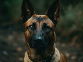 belgisch Mechelaar hond gemaakt met generatief ai technologie foto