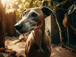 azawakh hond gemaakt met generatief ai technologie foto