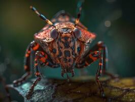 stinkbug portret gemaakt met generatief ai technologie foto