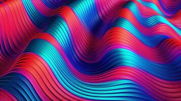 abstract golvend optisch illusie ai gegenereerd foto