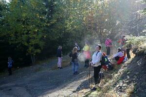 Karpaten bergen, Oekraïne - oktober 8, 2022 monteren hoverla. Karpaten in Oekraïne in herfst foto